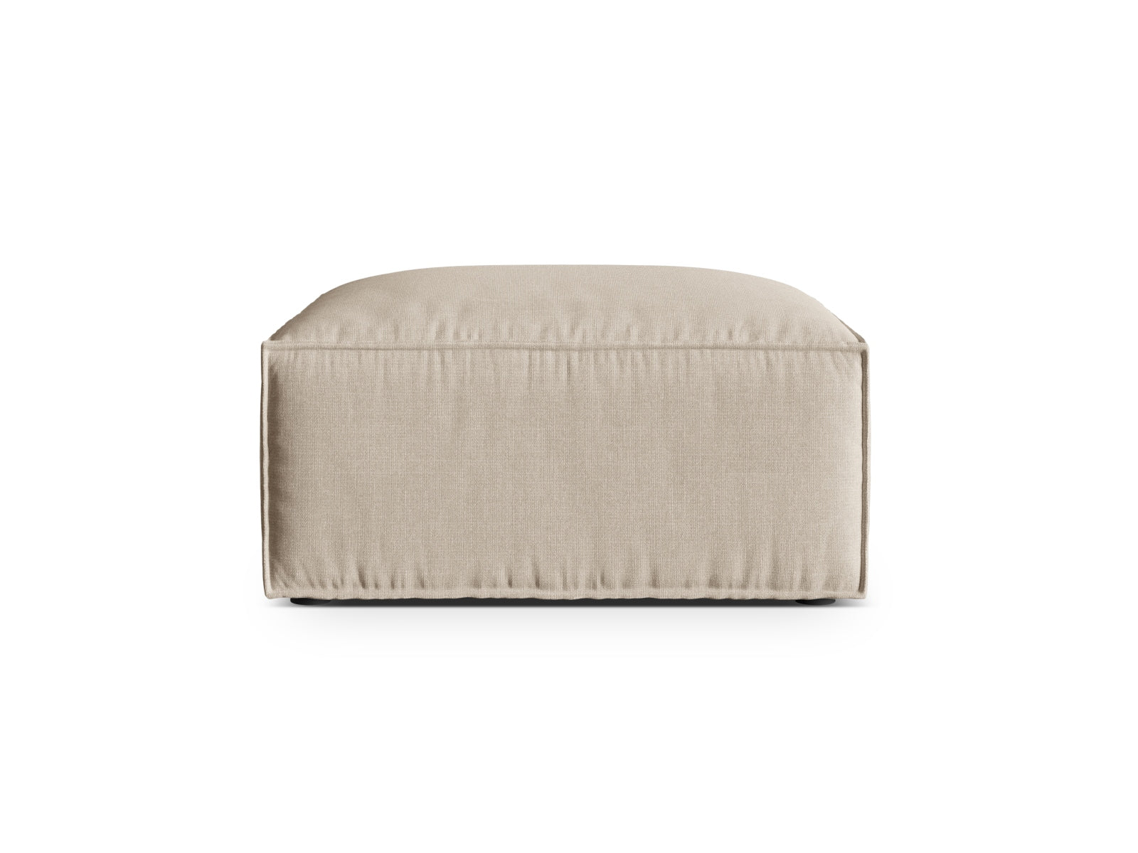 Pouf Strukturstoff Beige Nuria — Beige