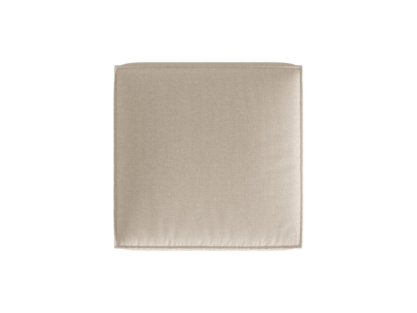 Pouf Strukturstoff Beige Nuria — Maße und Details