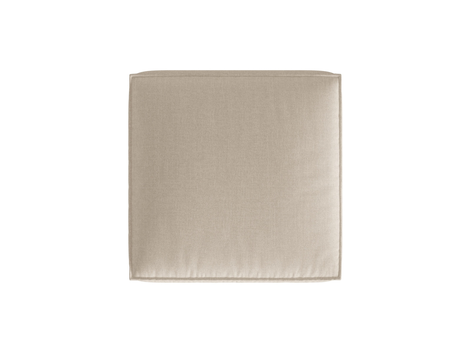 Pouf Strukturstoff Beige Nuria — Maße und Details