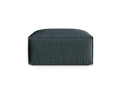 Pouf Strukturstoff Beige Nuria — Deep Petrol