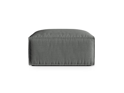 Pouf Strukturstoff Beige Nuria — Grey