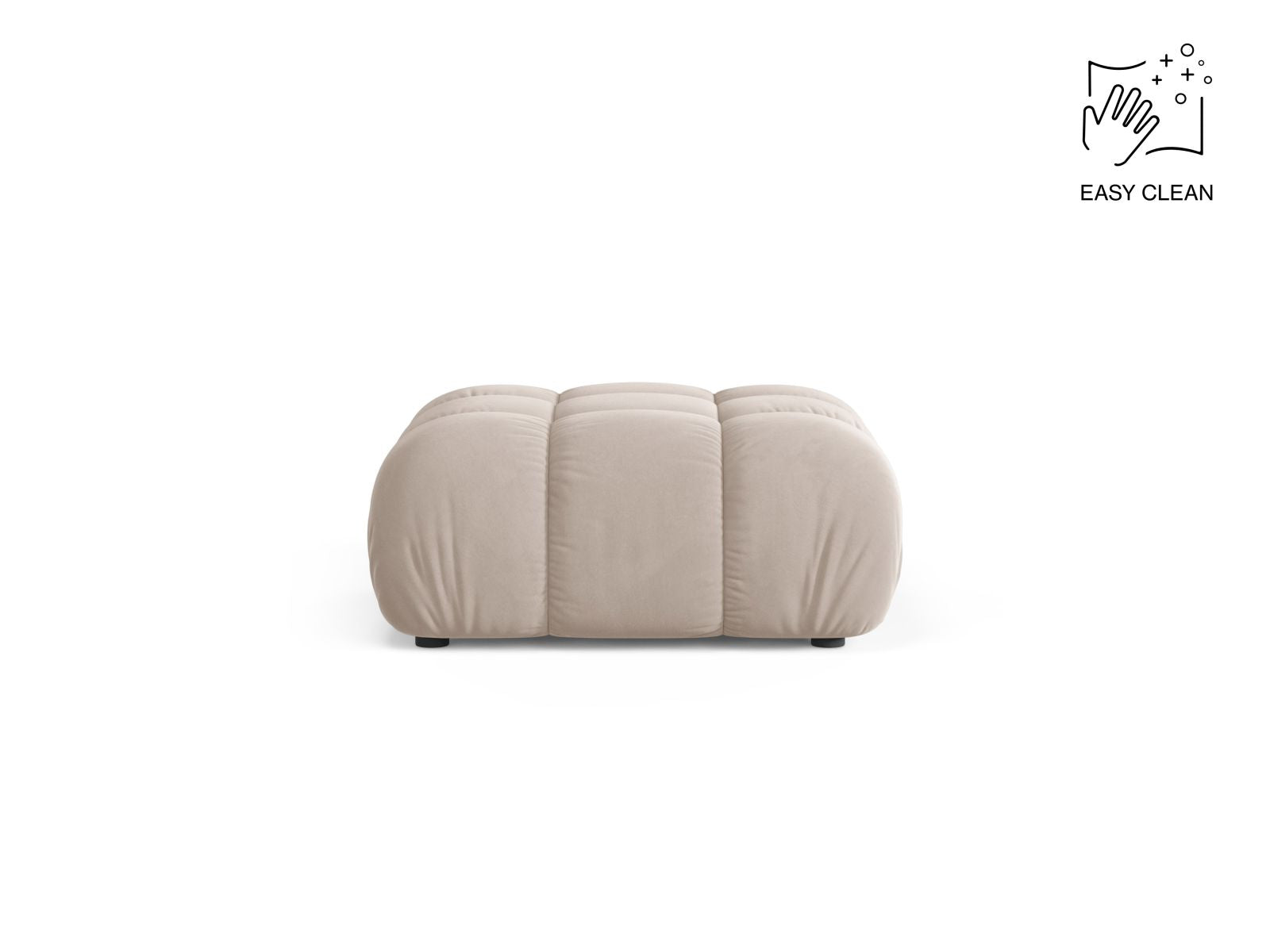 Bellis Pouf, 94x94 cm — Light Beige