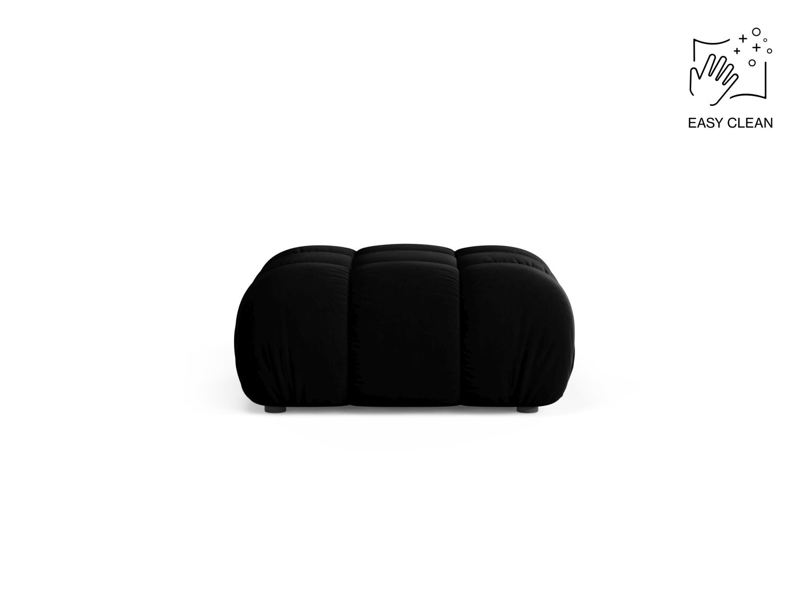 Bellis Pouf, 94x94 cm — Black