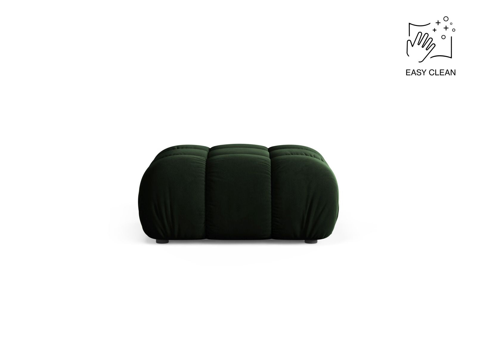 Bellis Pouf, 94x94 cm — Bottle Green