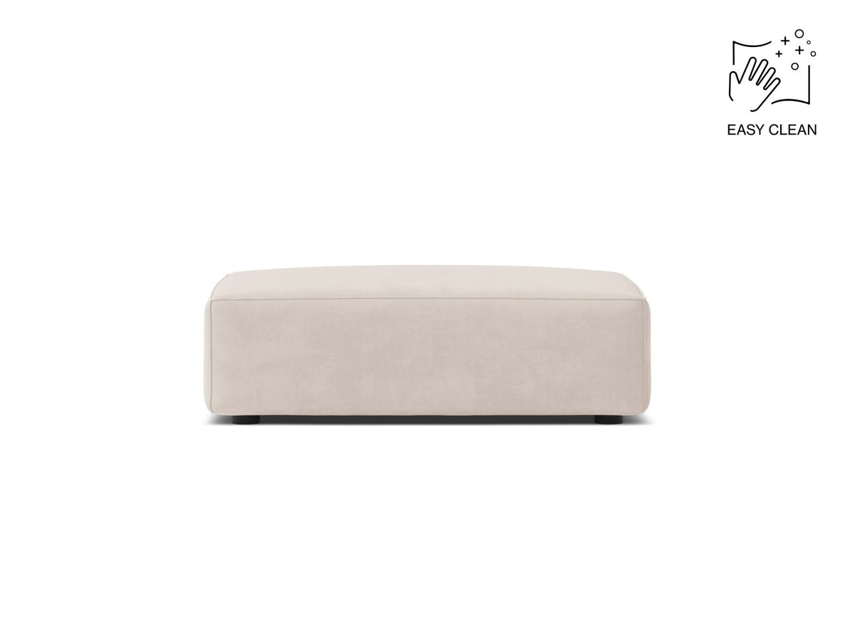 Jodie Pouf, 99x80 cm — Light Beige