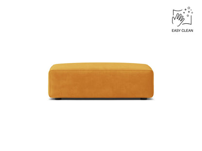 Pouf Samt Beige Jodie — Yellow