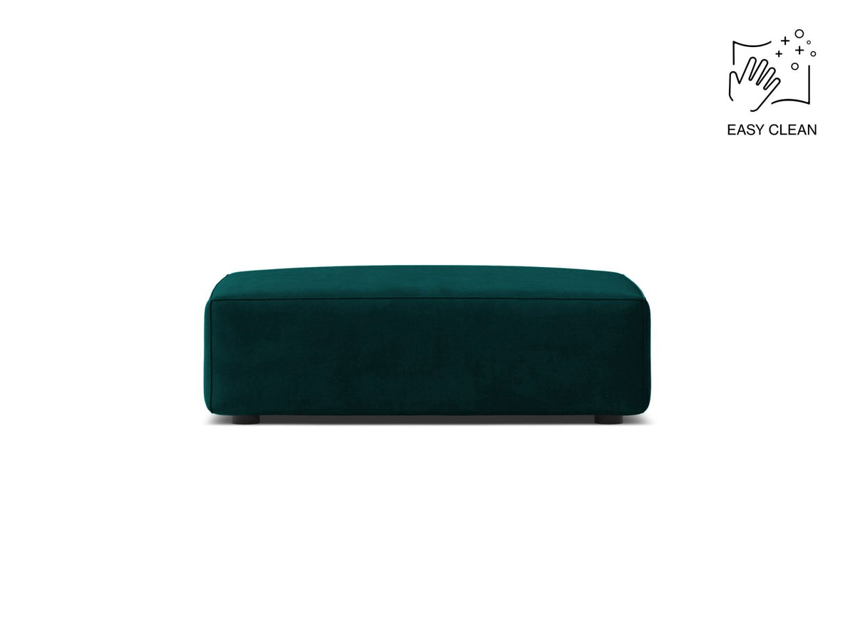 Jodie Pouf, 99x80 cm — Deep Petrol