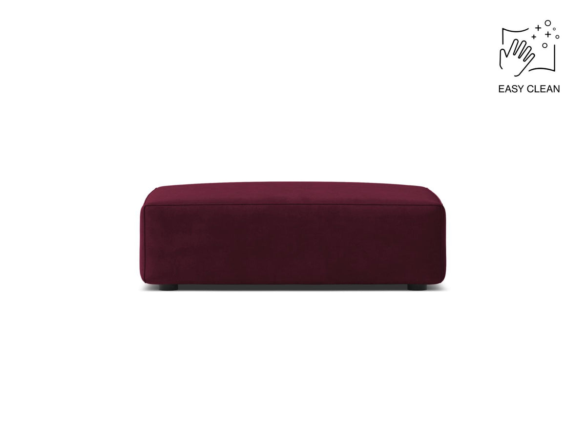 Jodie Pouf, 99x80 cm — Burgundy