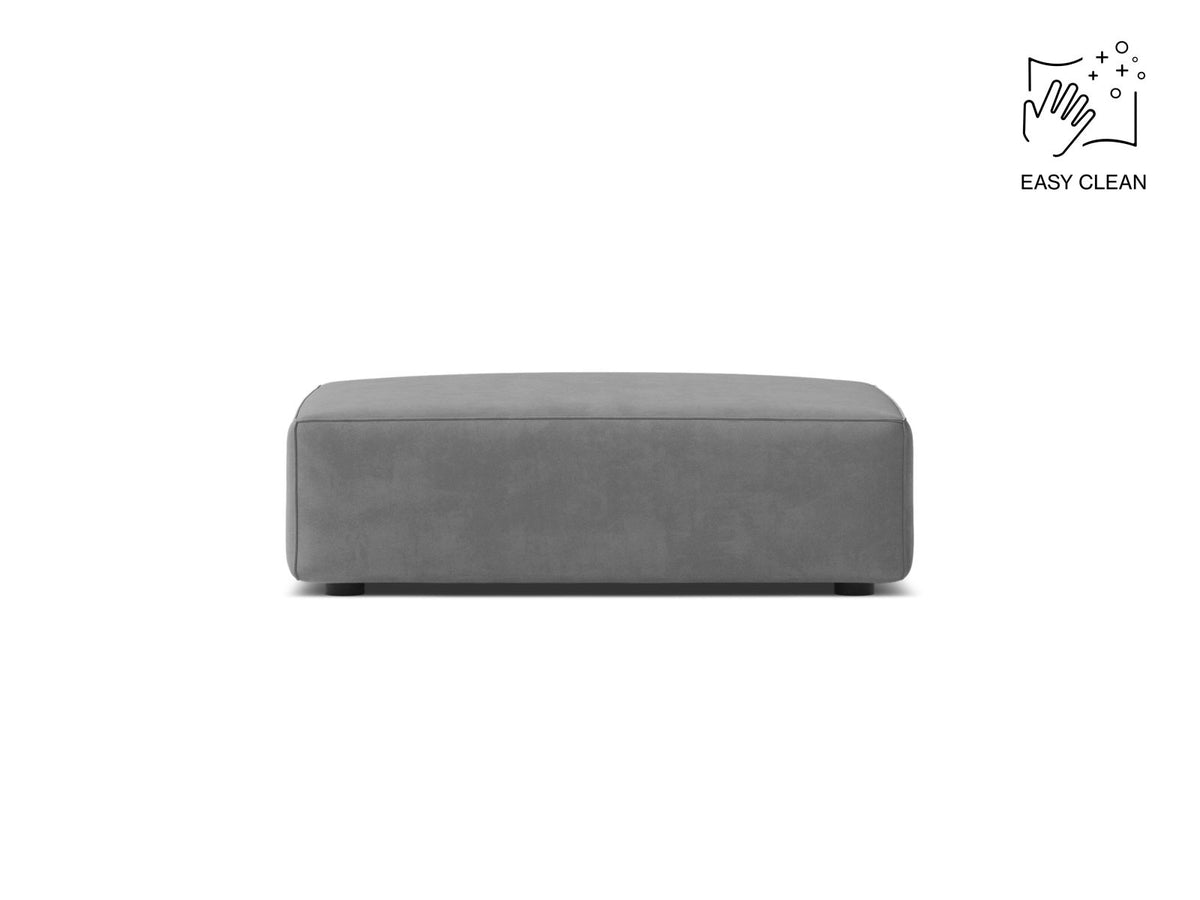 Jodie Pouf, 99x80 cm — Light Grey