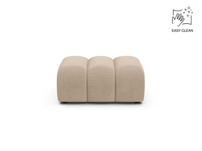Pouf Samt Beige Lupine — Beige