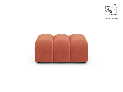 Pouf Samt Beige Lupine — Coral