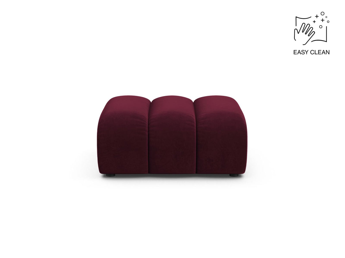 Lupine Pouf, 95x92 cm — Burgundy
