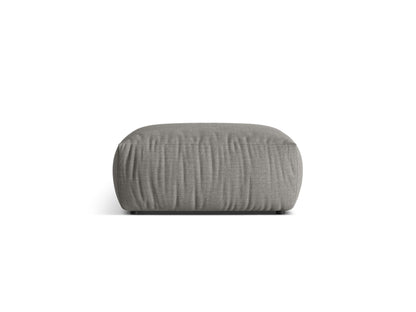 Pouf Strukturstoff Light Green Chris — Warm grey