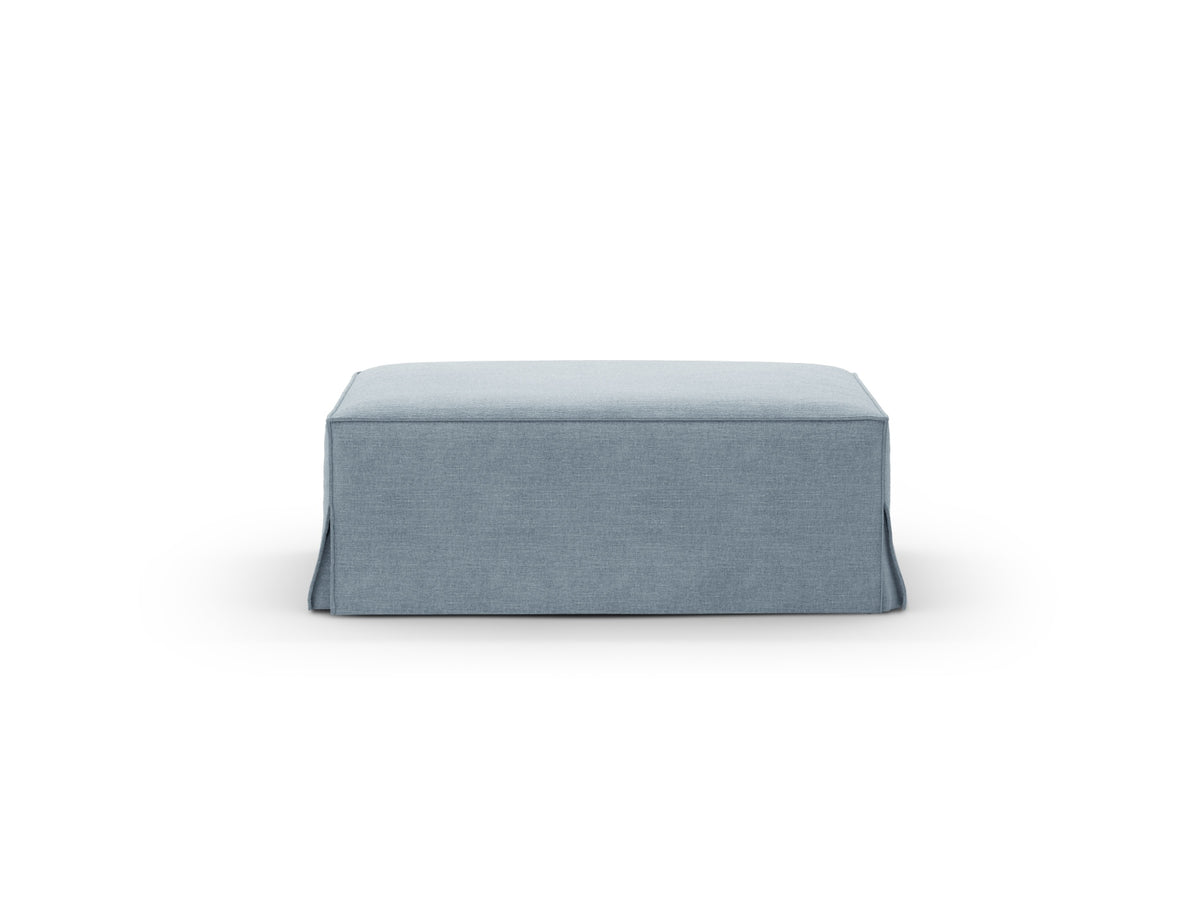 Jodie Pouf, 99x80 cm — Muted Blue