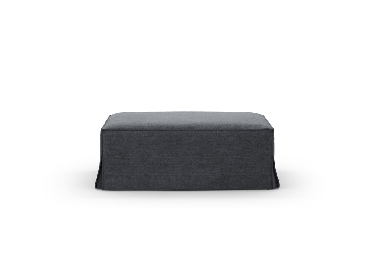 Jodie Pouf, 99x80 cm — Grey And Blue