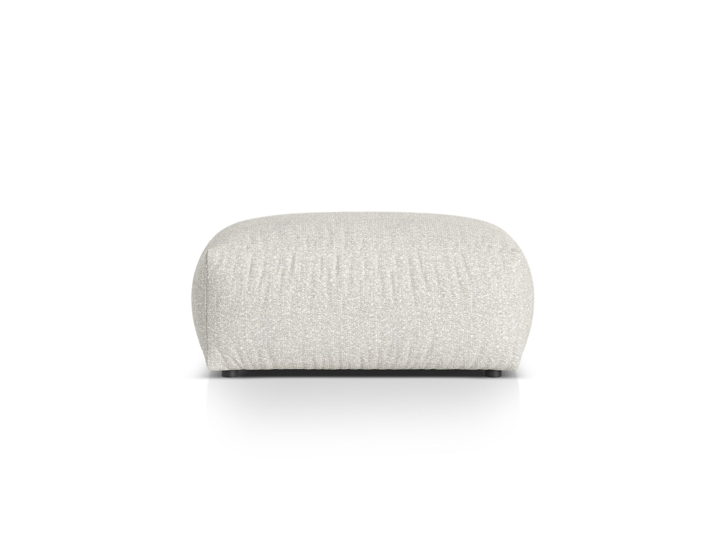 Pouf Bouclé Anthrazit Martina — Grey Beige Melange