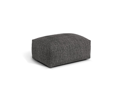 Pouf Bouclé Anthrazit Martina — Detailansicht