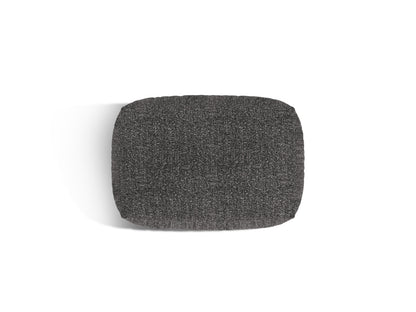 Pouf Bouclé Anthrazit Martina — Maße und Details