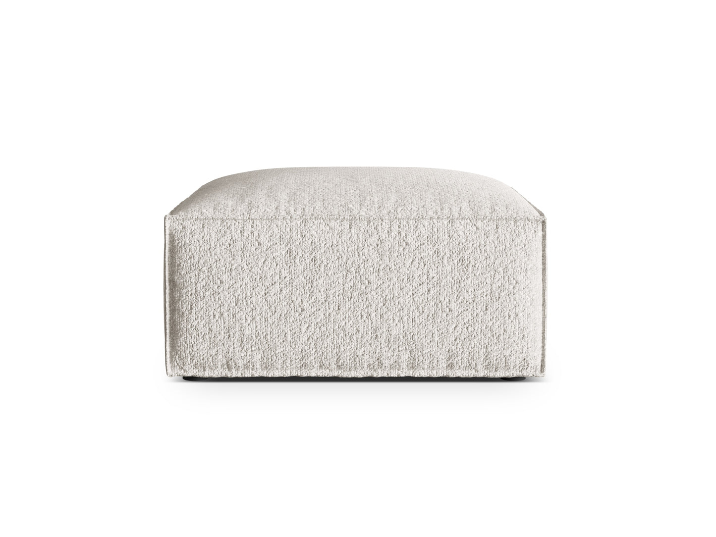 Pouf Bouclé Anthrazit Nuria — Grey Beige Melange