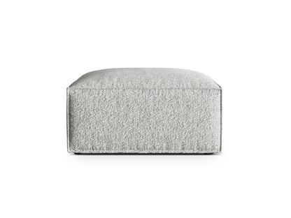Pouf Bouclé Anthrazit Nuria — Silver