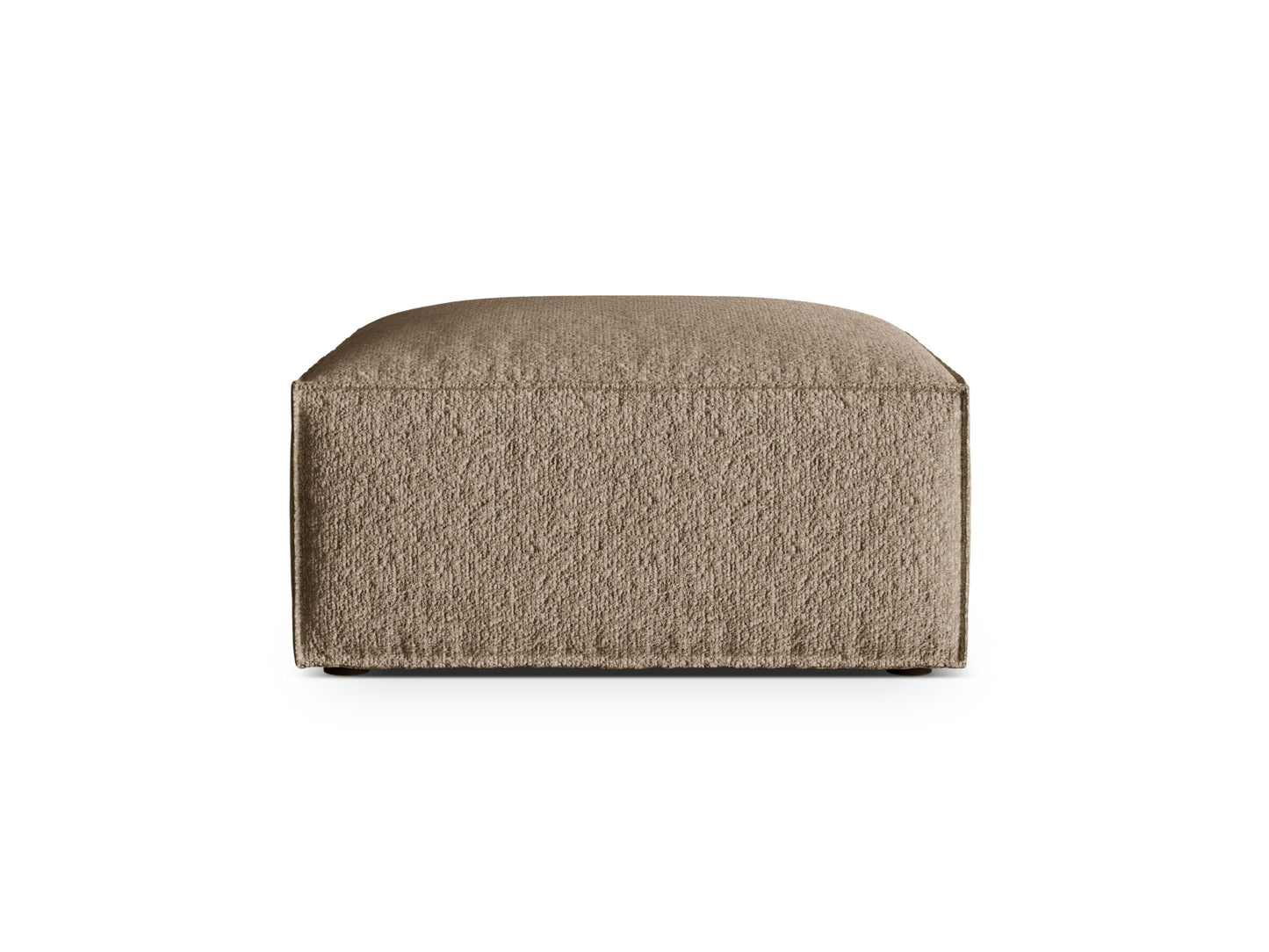 Pouf Bouclé Anthrazit Nuria — Cappuccino
