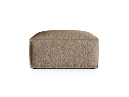 Pouf Bouclé Anthrazit Nuria — Cappuccino