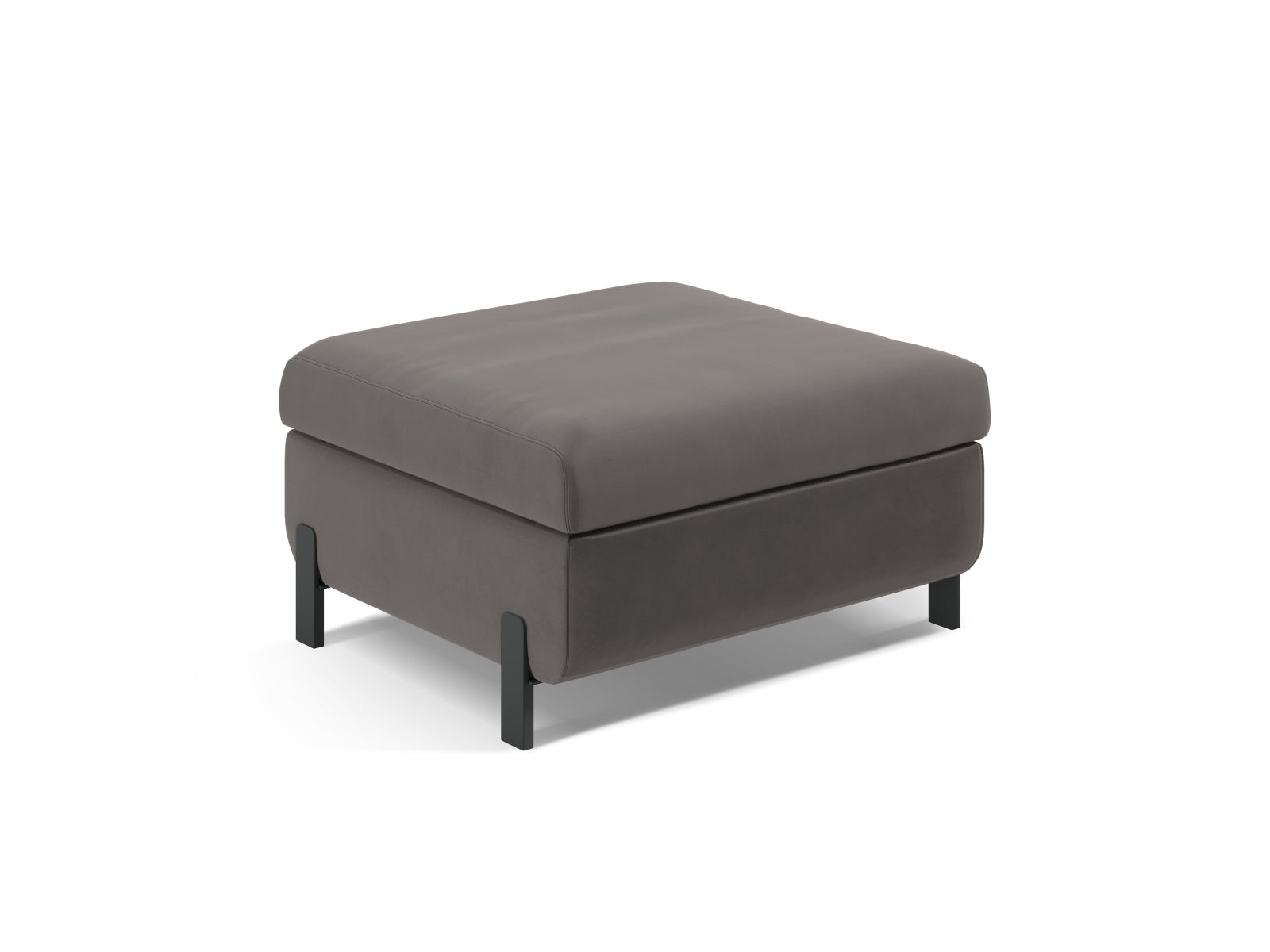 Gloria Pouf With Box, 92x76 cm — Grey