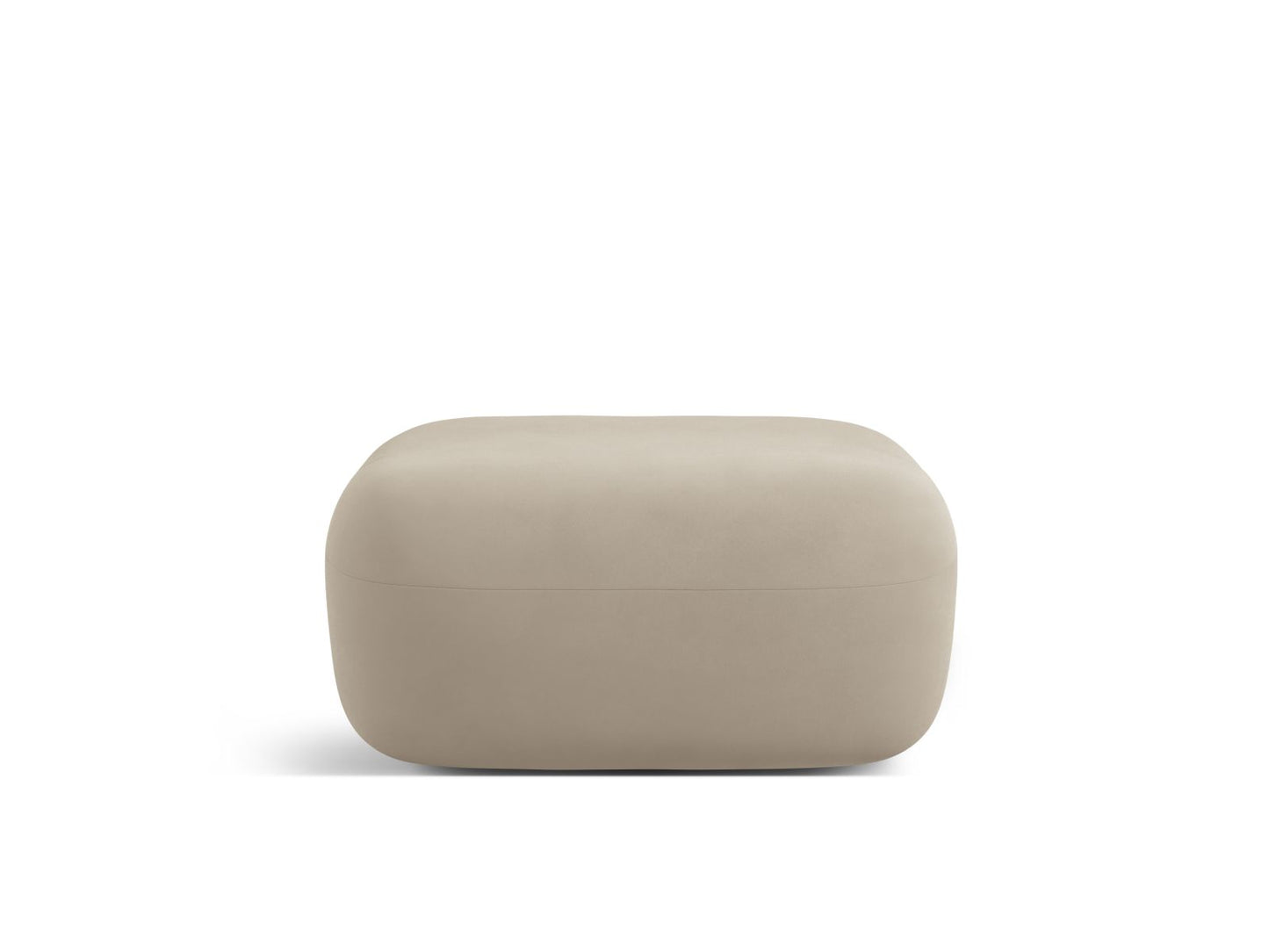 Pouf Samt Beige Jenny — Beige