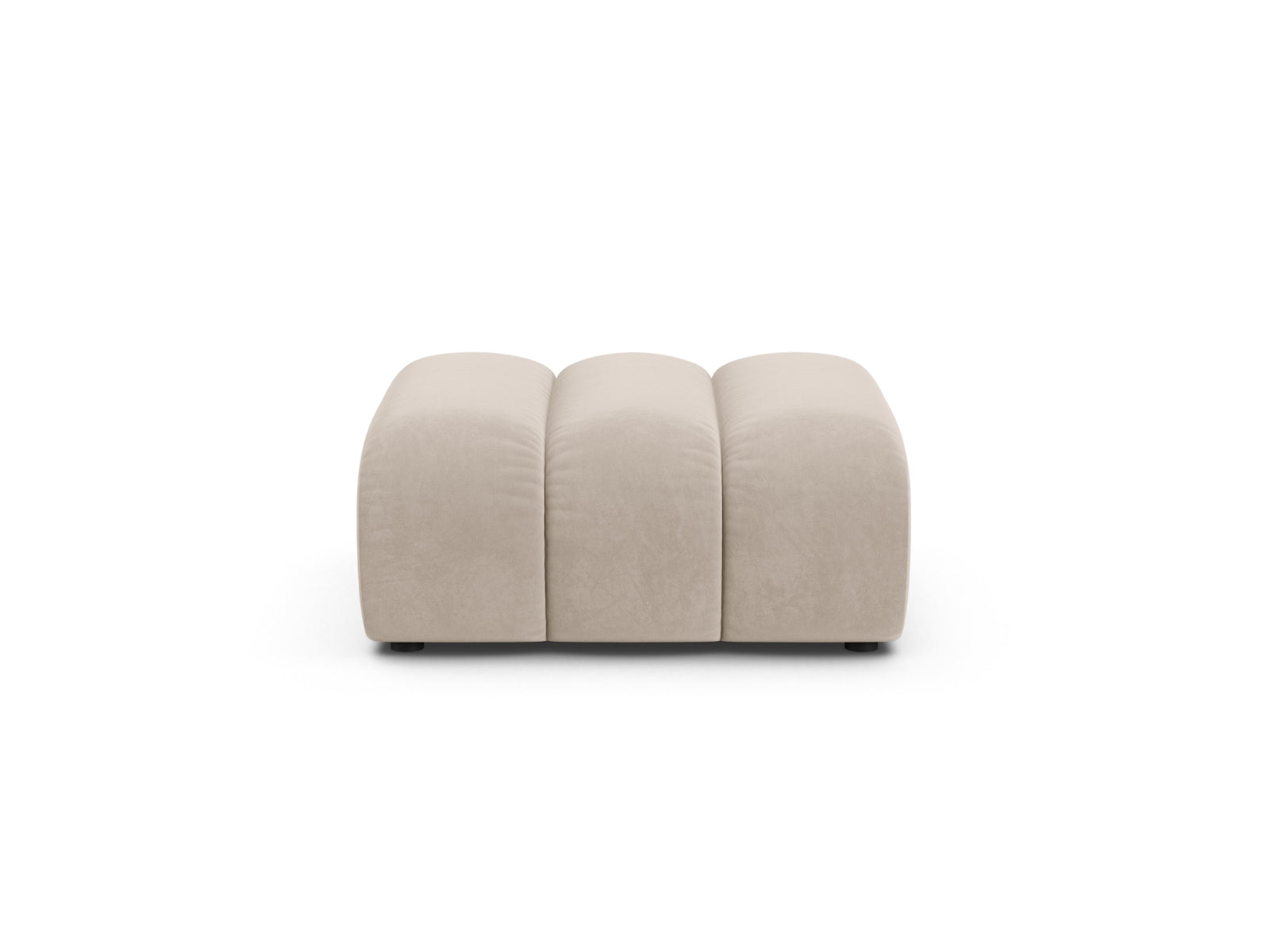 Pouf Samt Beige Lupine — Beige