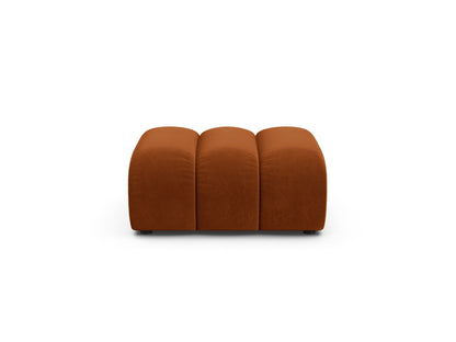 Pouf Samt Beige Lupine — Terracotta