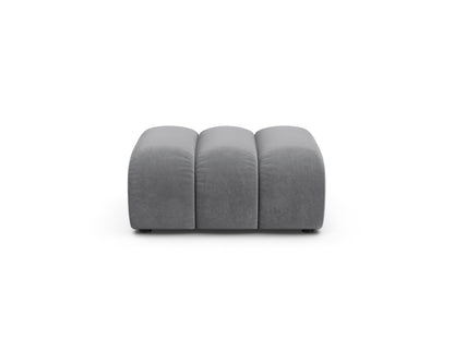 Pouf Samt Beige Lupine — Grey