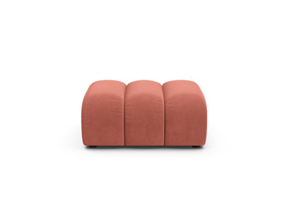 Pouf Samt Beige Lupine — Coral