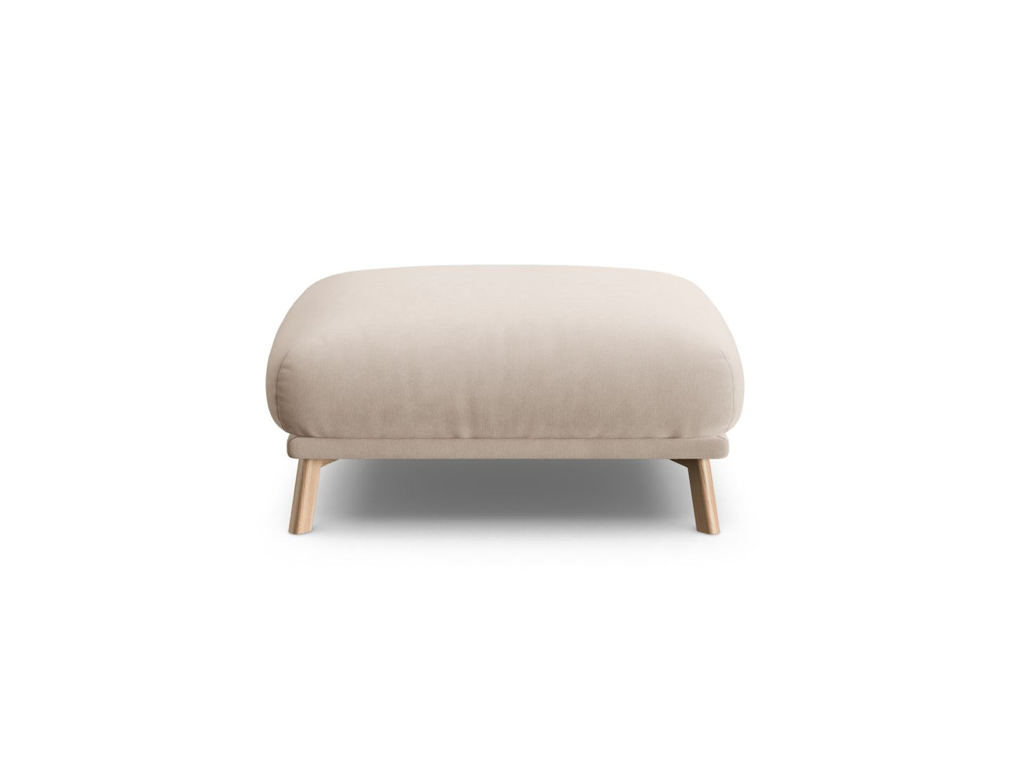 Pouf Samt Beige Naomi — Beige