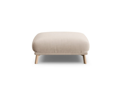 Pouf Samt Beige Naomi — Beige