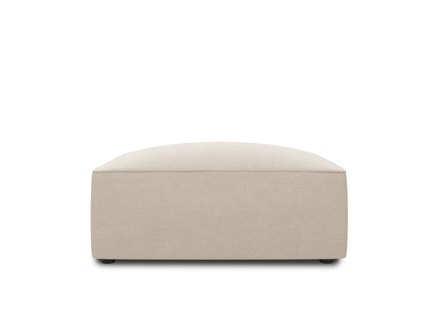 Pouf Samt Beige Ruby — Beige