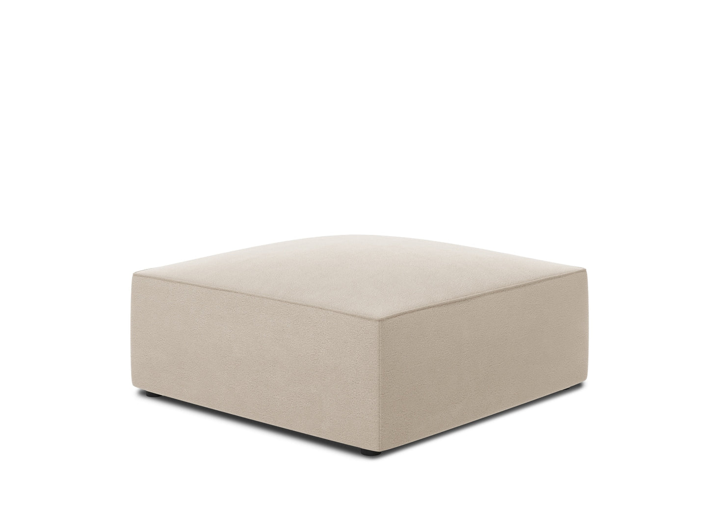 Pouf Samt Beige Ruby — Detailansicht