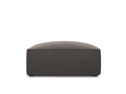 Pouf Samt Beige Ruby — Dark Grey