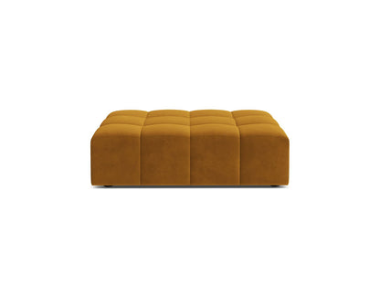 Pouf Samt Schwarz Jennifer — Yellow
