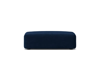 Pouf Samt Schwarz Jodie — Royal Blue
