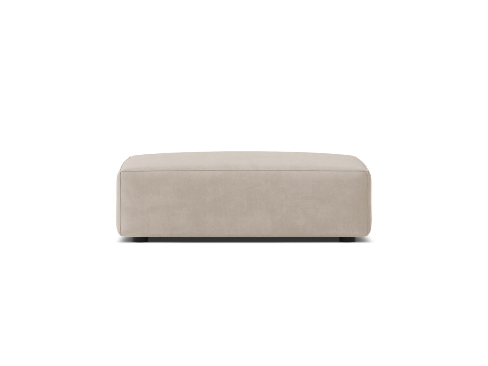 Jodie Pouf, 99x80 cm — Dark Beige