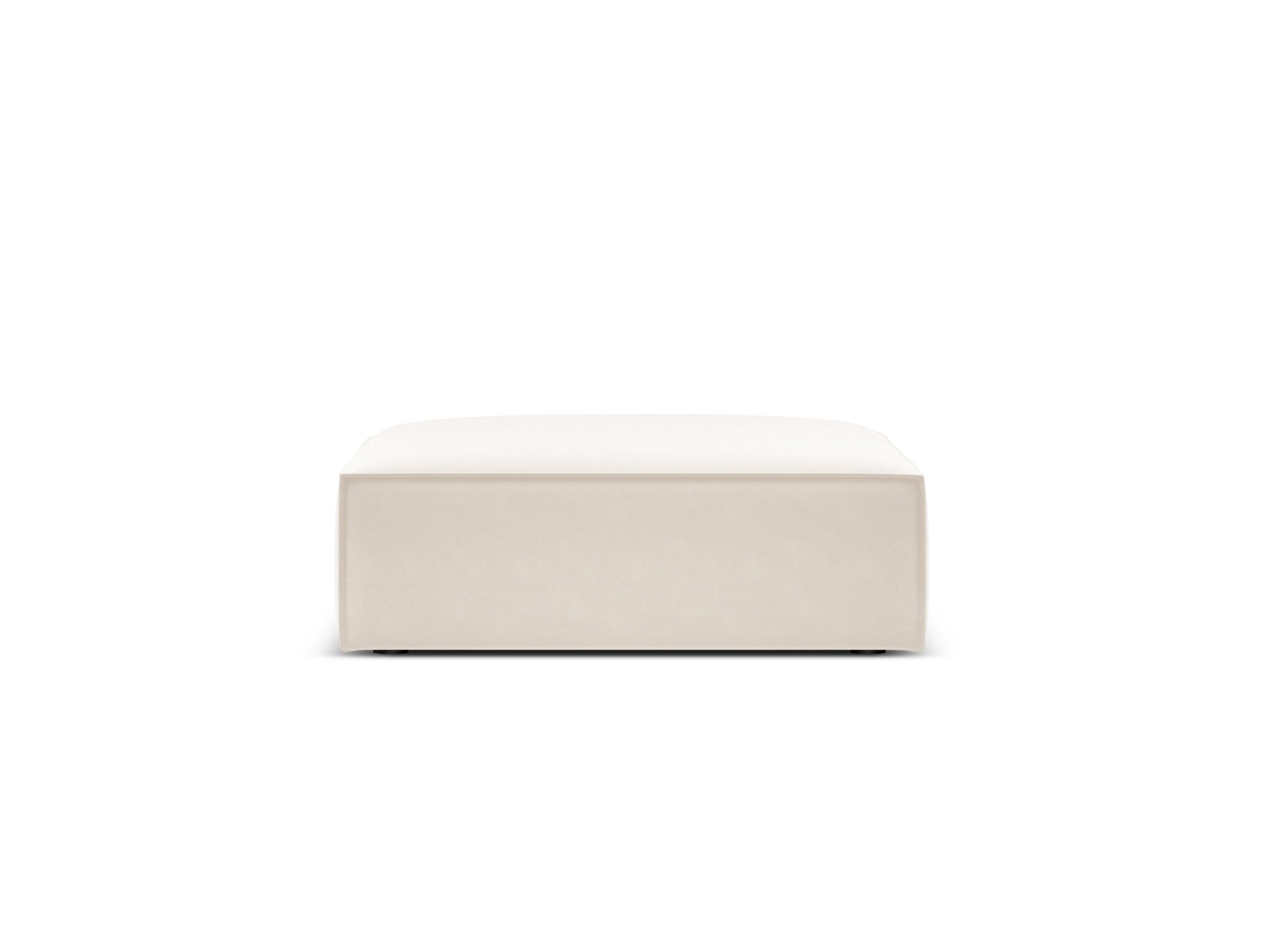 Kaelle Pouf, 100x80 cm — Light Beige