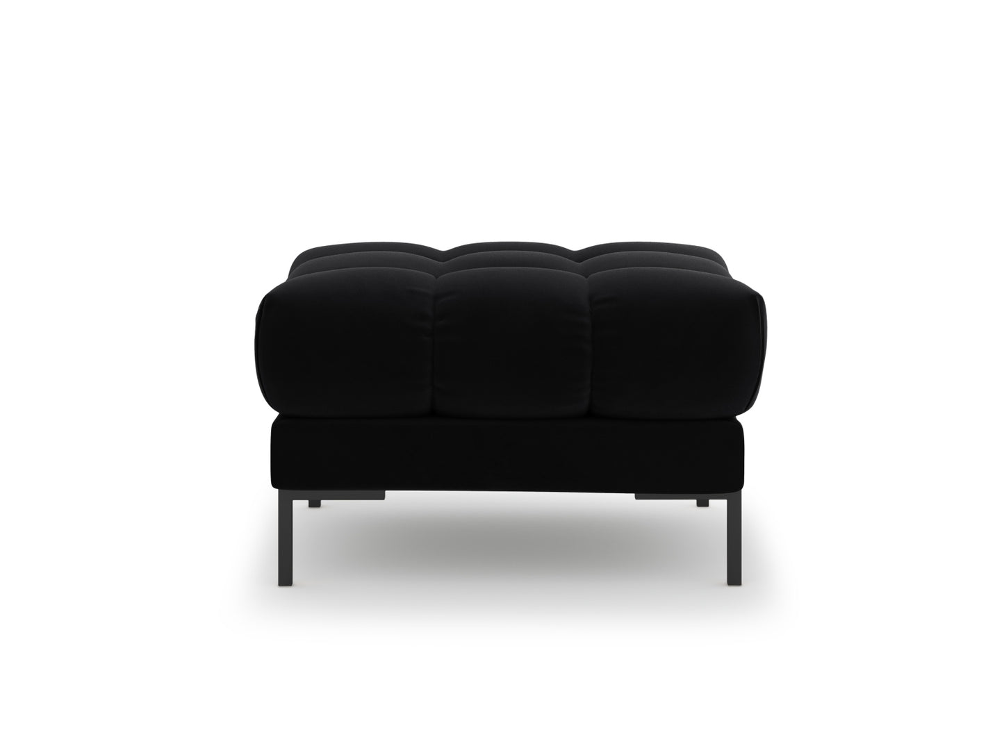 Pouf Samt Schwarz Mamaia — Black