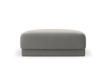 Pouf Samt Schwarz Miley — Light Beige