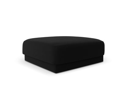 Pouf Samt Schwarz Miley — Wohnbeispiel