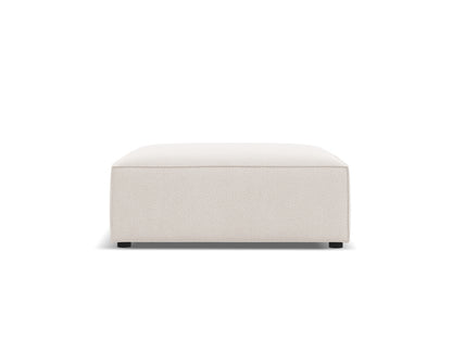 Pouf Strukturstoff Schwarz Jodie — Light Beige