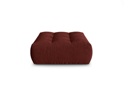 Pouf Strukturstoff Dunkelbeige Bloom — Red