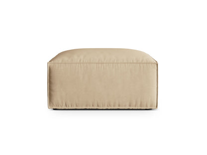 Pouf Samt Beige Nuria — Nude