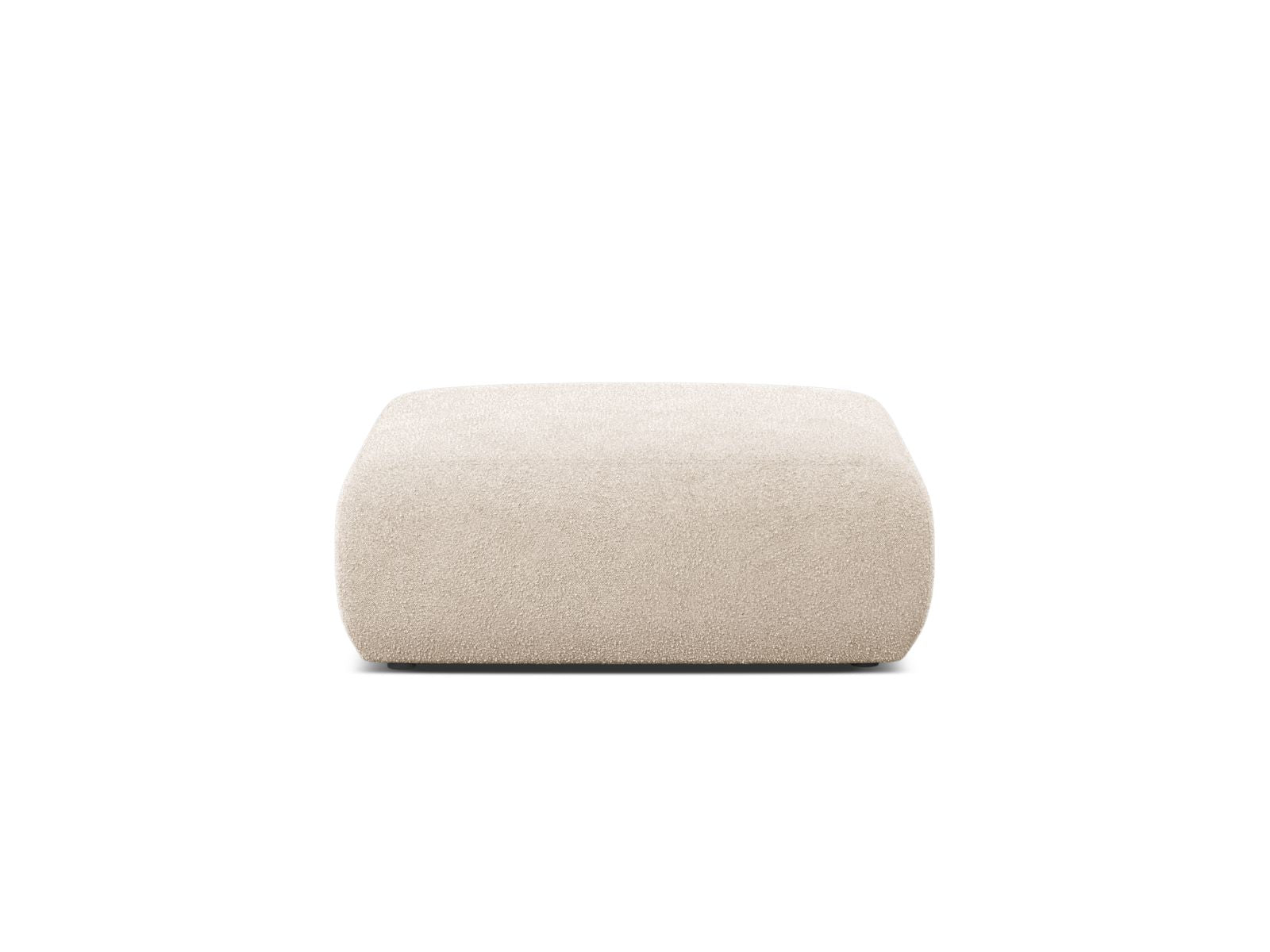 Pouf Bouclé Beige Molino — Beige