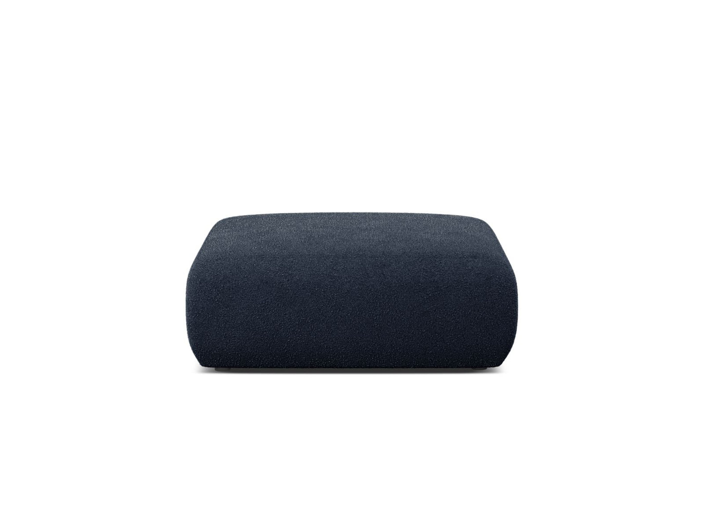 Pouf Bouclé Beige Molino — Dark Blue