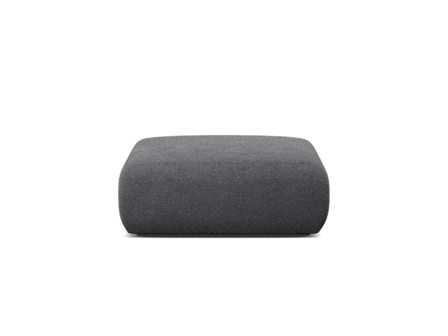 Pouf Bouclé Beige Molino — Dark Grey
